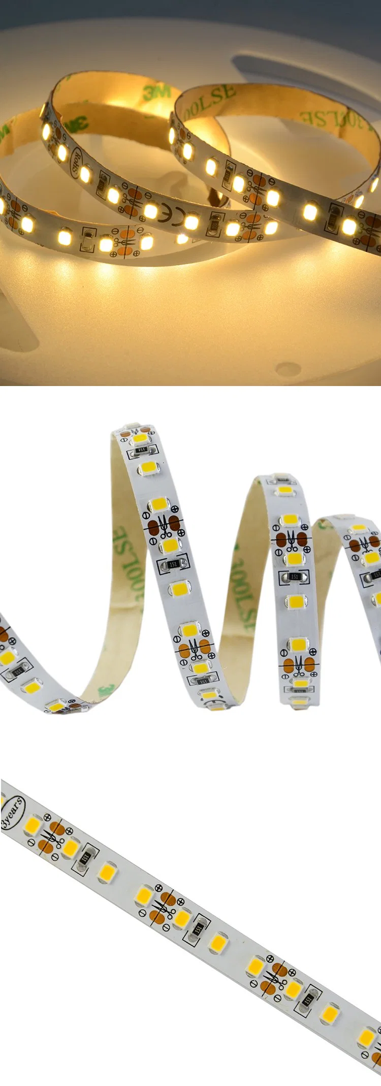 High Brightness 2835 120LEDs 15W/M Flexible LED Strip Light